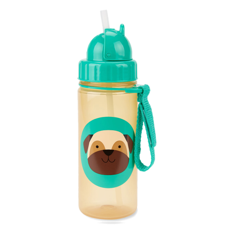 Botella Con Sorbito De Silicona Skip Hop Perro 385 Ml