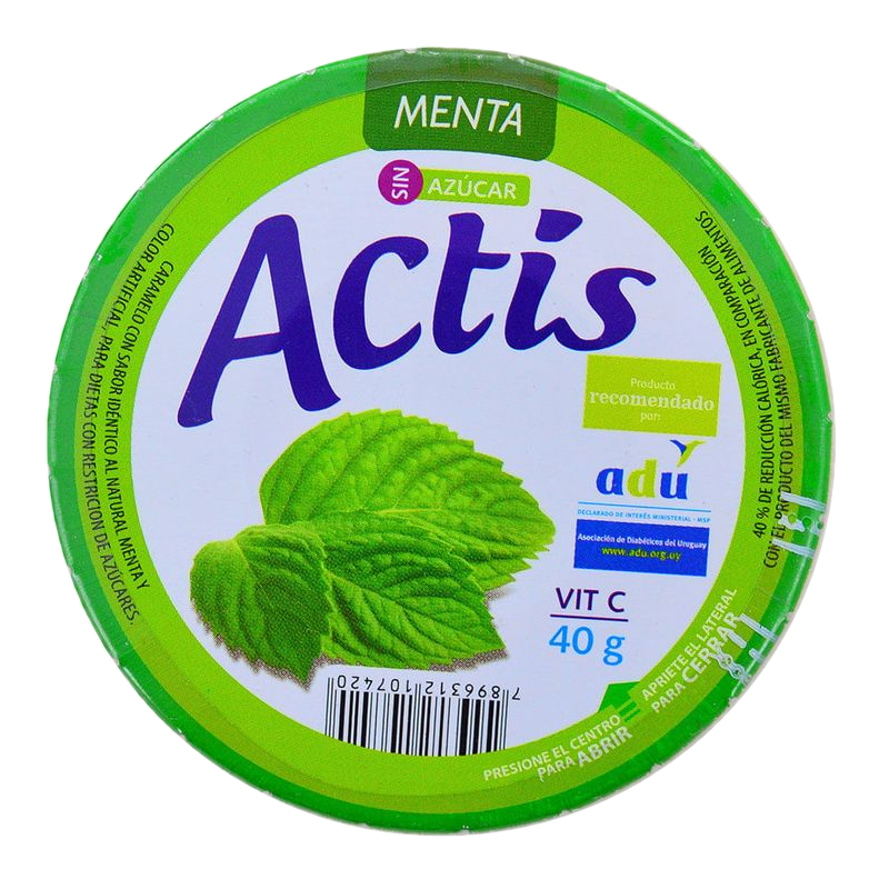 Caramelos Actis Sin Azúcar Menta 40 G