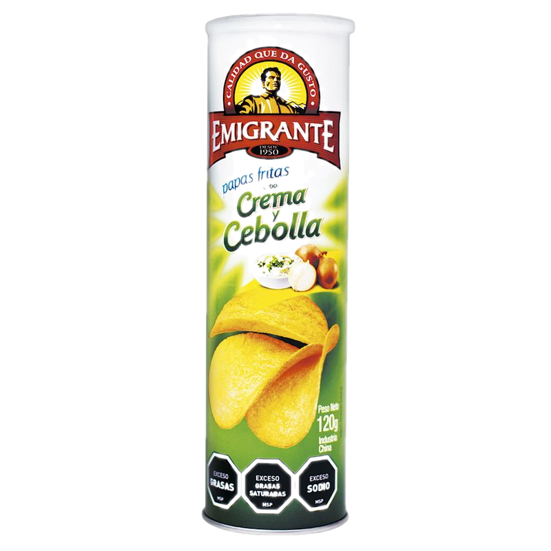 Papas Fritas Emigrante Queso Y Cebolla 120 G