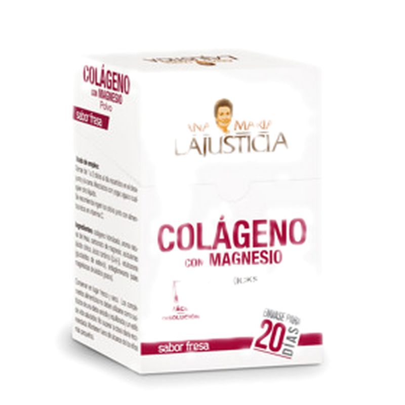 Lajusticia Colageno Con Magnesio Sabor Fresa [20 Sob.]
