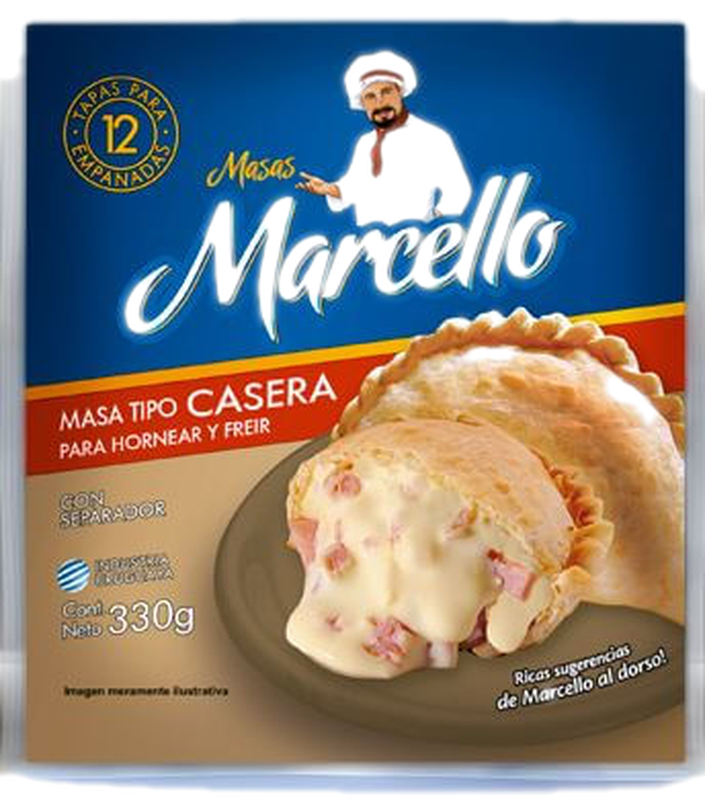 Tapa Para Empanada Marcelo Freir 330 G .