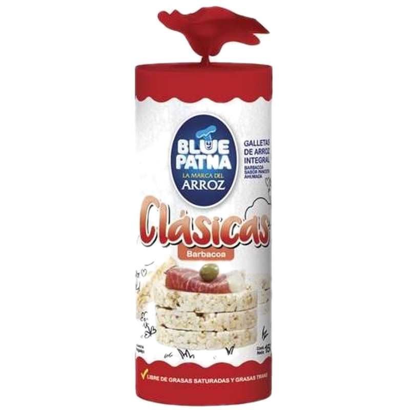 Galletas Blue Patna De Arroz Sabor Barbacoa 150 G