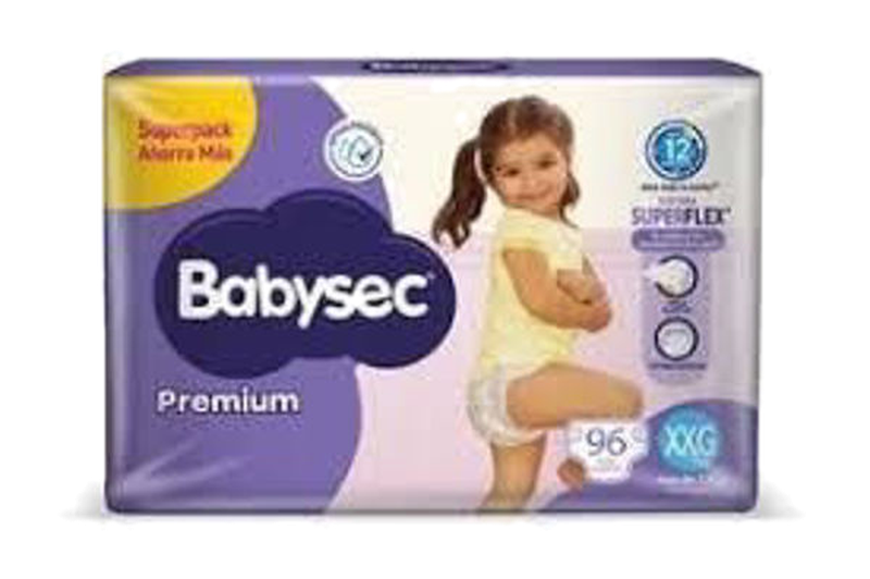 Babysec Premium Super Pack Xxg 96 Unidades