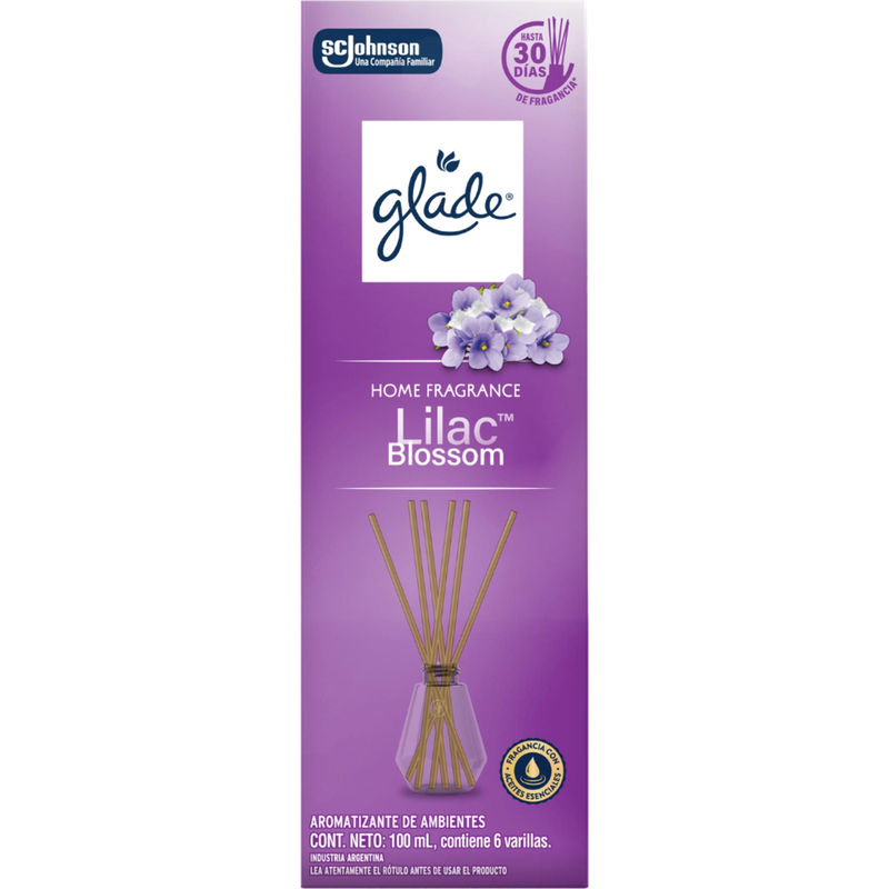 Aromatizante Glade Lilac Varillas 100 Ml