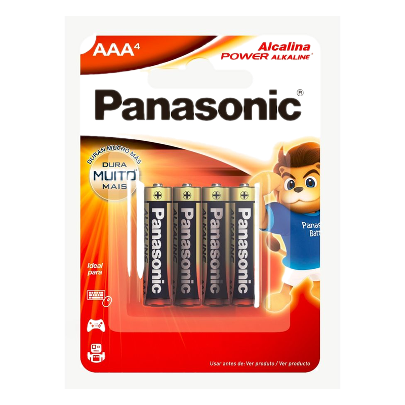 Pila Panasonic Alcalina Aaa 4 Unidades