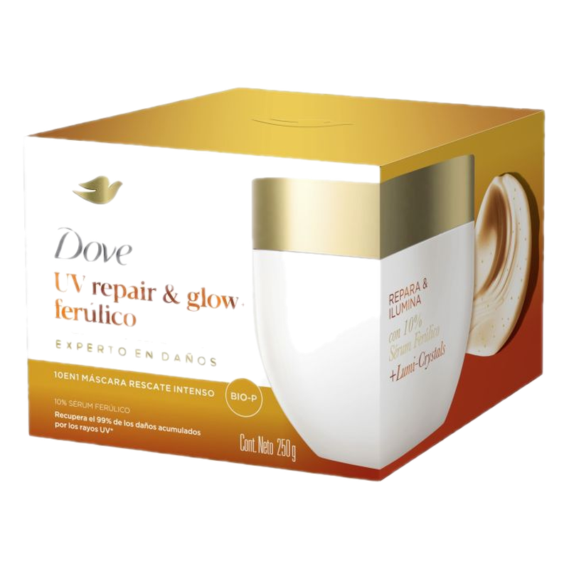 Máscara Capilar Dove Uv Repair & Glow Ferúlico 250 Ml