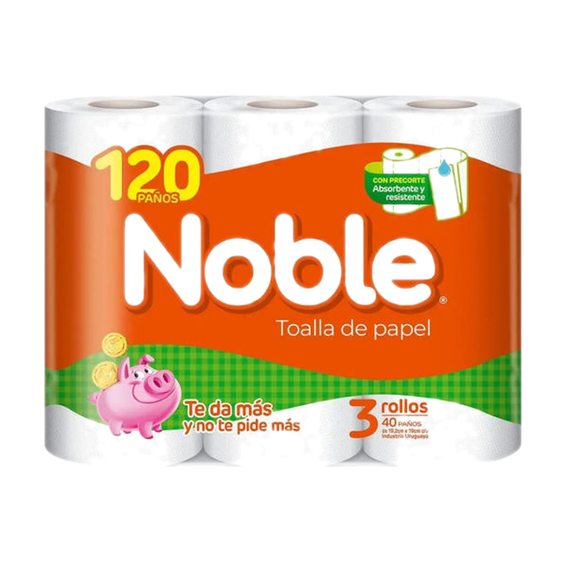 Noble Rollo De Cocina 3 Unidades