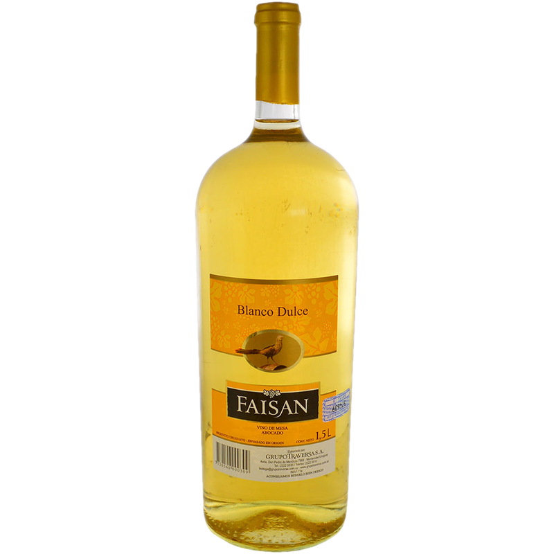 Vino Blanco Dulce Faisan 1,5 L