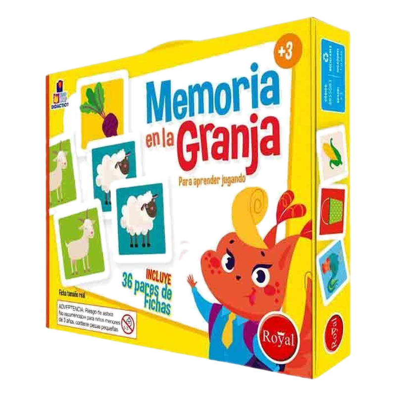 Juego De Mesa Memoria En La Granja Royal