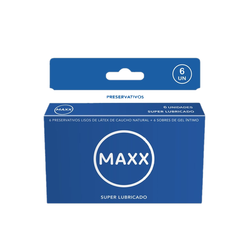 Preservativos Maxx Super Lubricado 6 Unidades