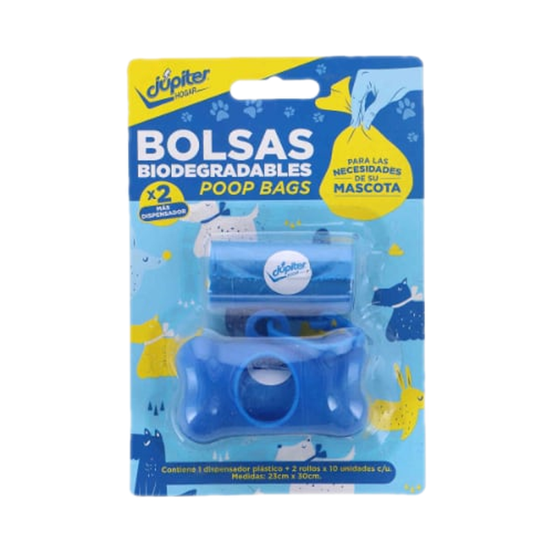Bolsas Júpiter Para Perro 2 Unidades + Dispensador