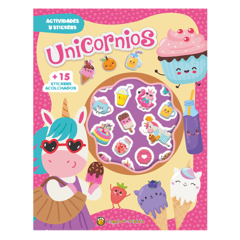 Libro Stickers Acolchaditos - Unicornios