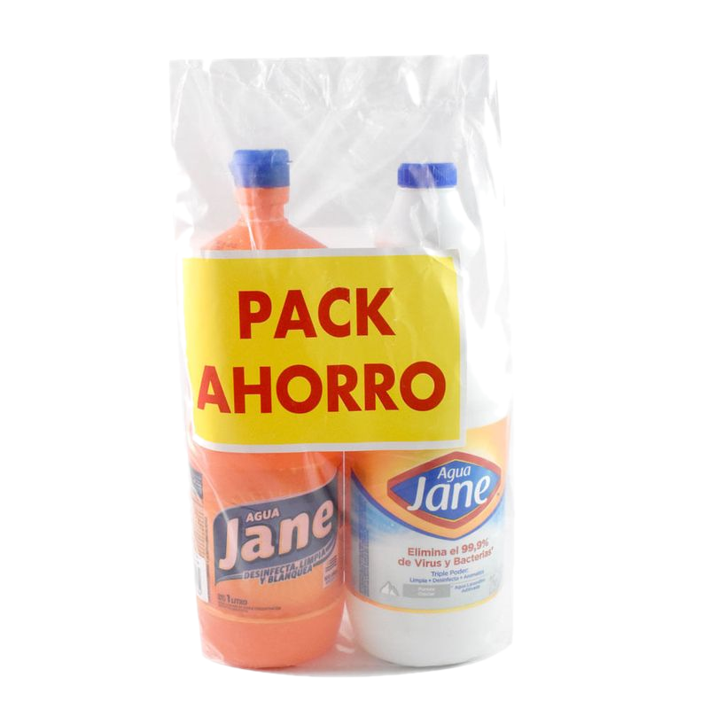Pack Agua Jane Triple Poder 1 L + Jane Regular 1 L
