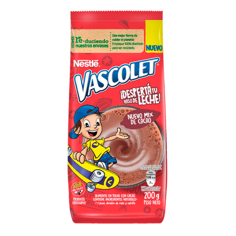 Alimento Achocolatado Vascolet 200 G