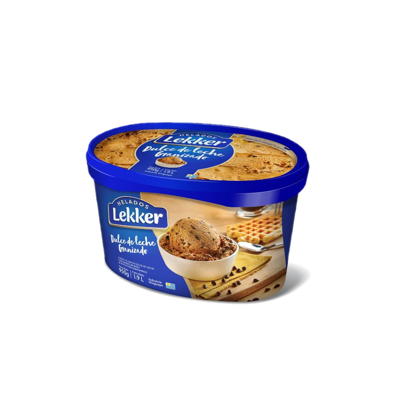 Helado Lekker Dulce De Leche Granizado 1.9 L