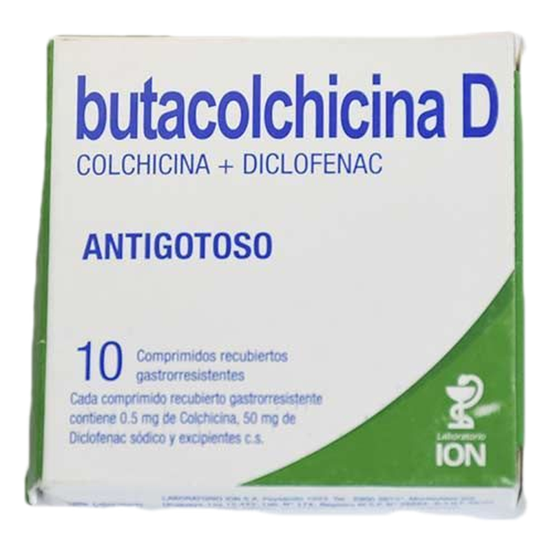Butacolchicina D X 10 Comprimidos