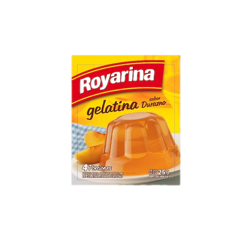 Gelatina Royarina Durazno 4p.
