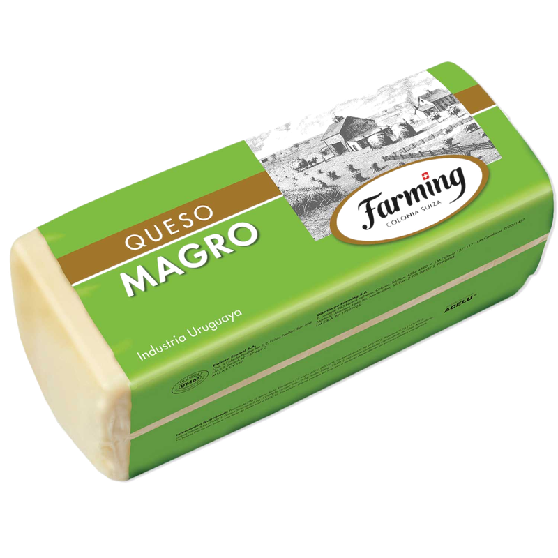 Queso Farming Magro Con Sal Kg En Barra