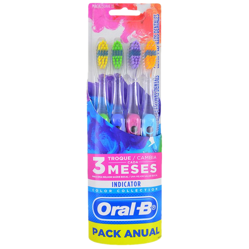 Cepillo Dental Oral-b 4 Unidades Colors Indicator 35s