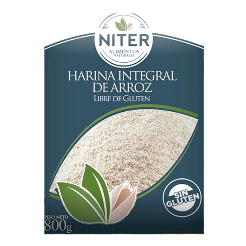 Harina Integral De Arroz Niter Libre De Gluten 800 G