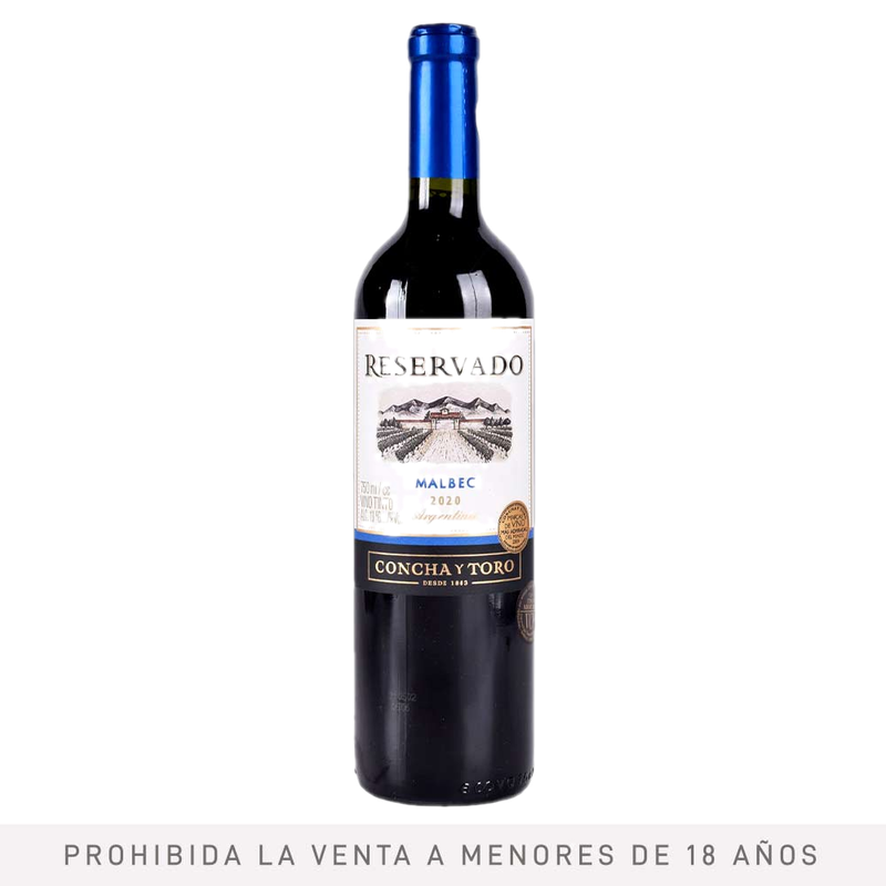 Vino Tinto Reserva Malbec Concha Y Toro 750 Ml