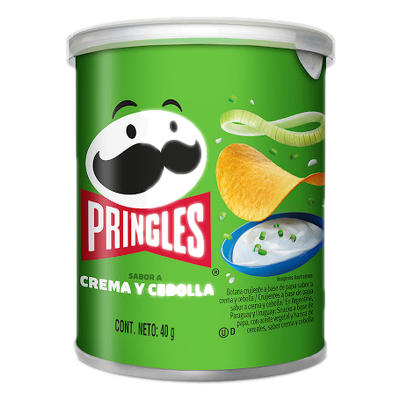 Papas Pringles Con Sabor A Crema Y Cebolla 39 G