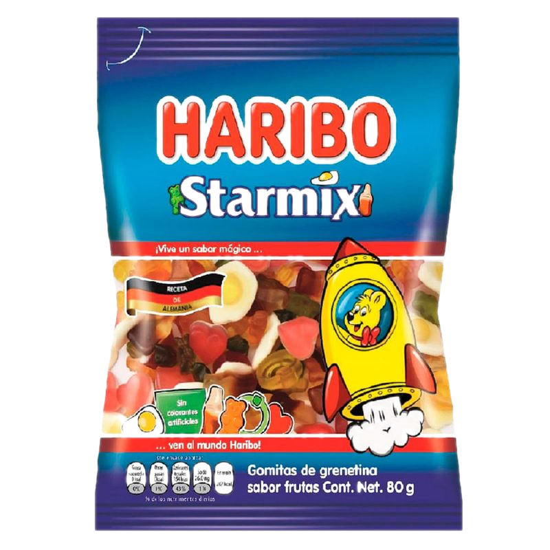 Gomas Gelatinas Haribo Starmix Bl 80 G
