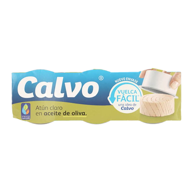 Atún Calvo En Aceite De Oliva Vuelca Fácil 3 Unidades