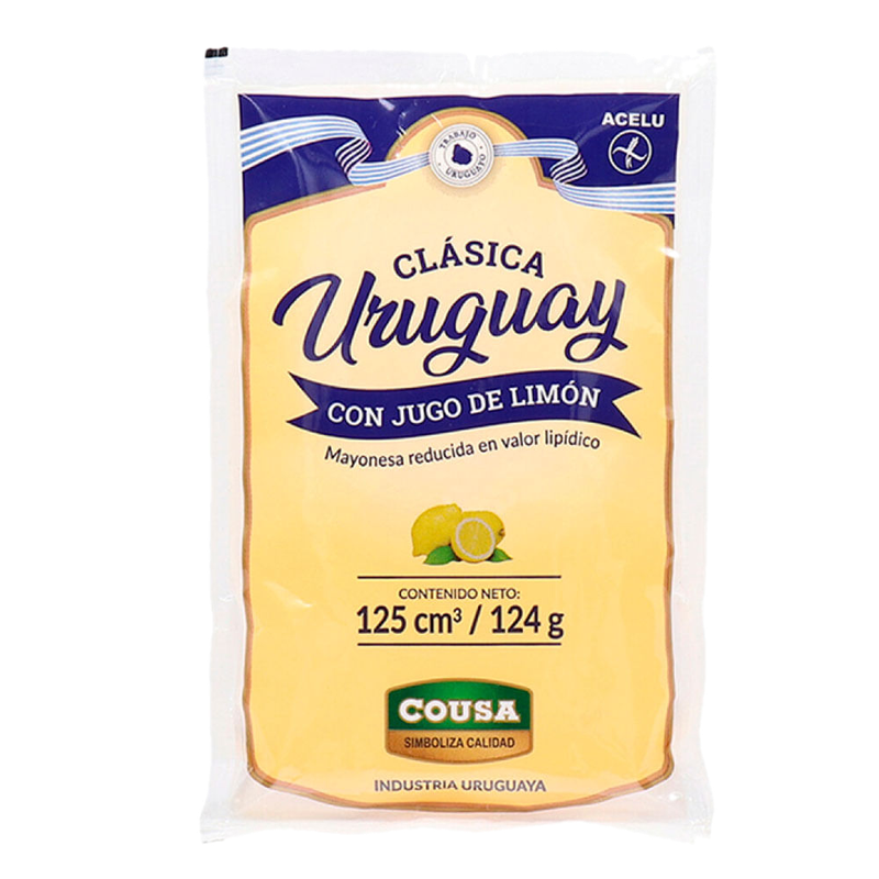 Aderezo Mayonesa Uruguay Sachet 124 G