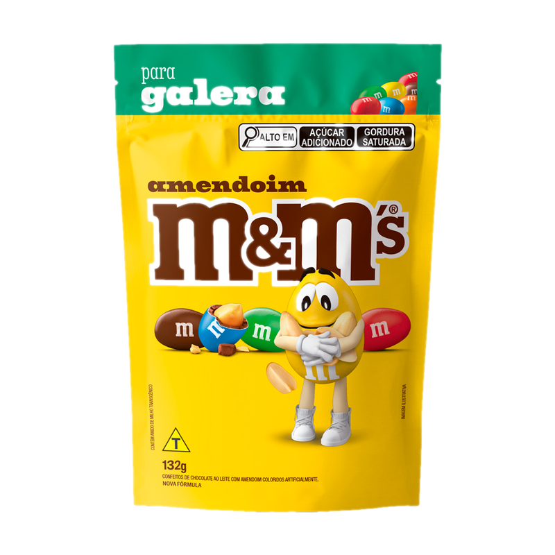 Confites Chocolate M&m Peanut 132 G