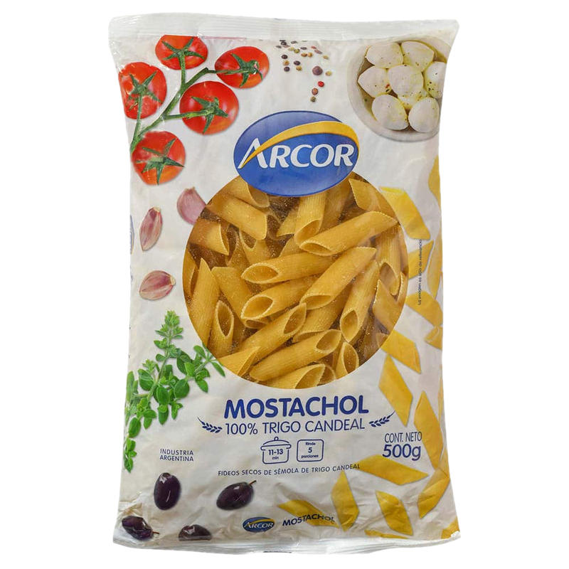 Fideos Mostacholes Arcor 500 G