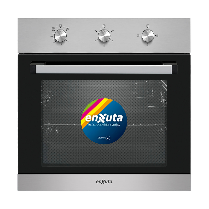 Horno Enxuta Heenxg5500 De Empotrar Inox A Gas Con Conveccio