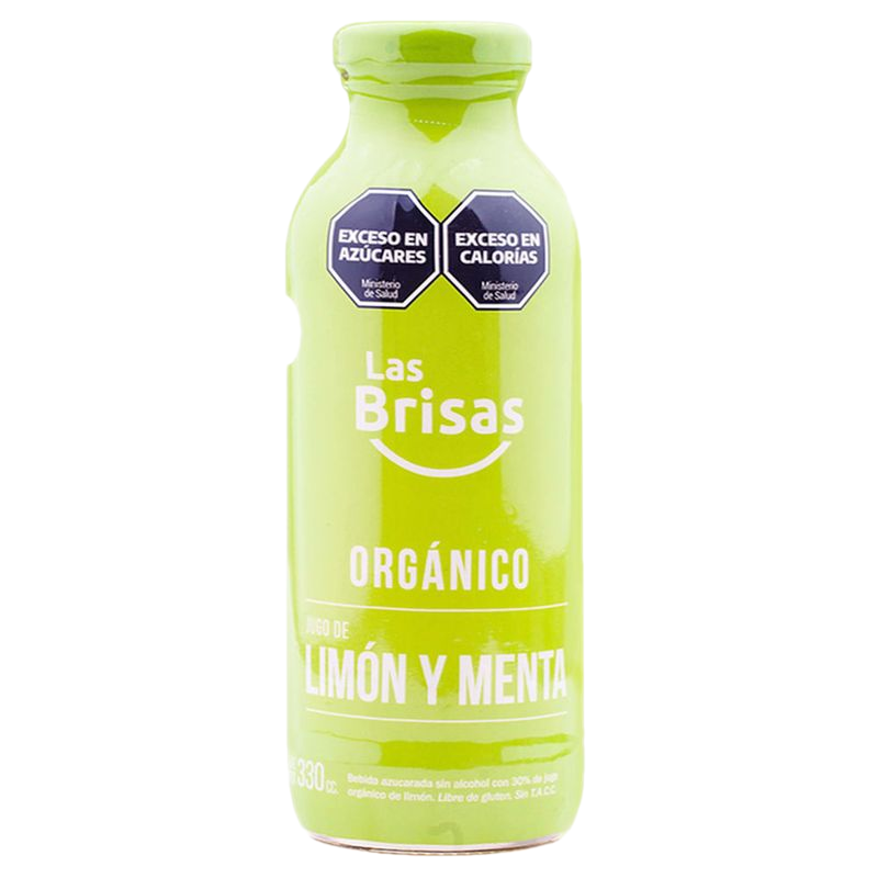 Jugo Orgánico Las Brisas Limón Menta 330 Ml