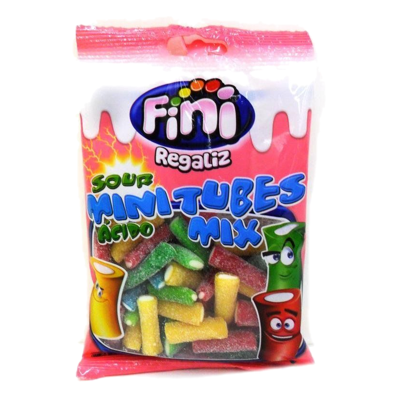 Gomitas Mini Tubos Ácidos Fini 100 G
