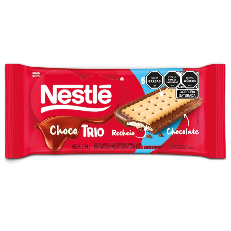 Chocolate Nestlé Choco Trio Leche 90 G