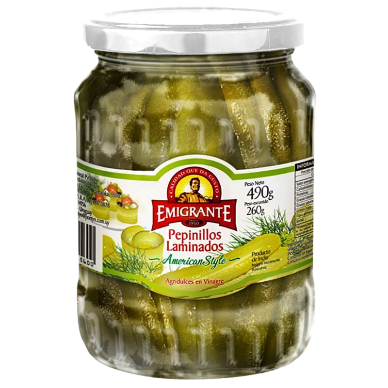 Pepinillos Laminados Emigrante 490 G