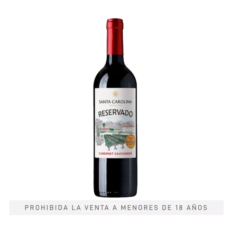 Vino Santa Carolina Tinto Cabernet Sauvignon 750 Ml