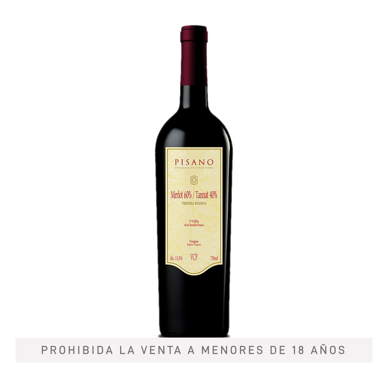 Vino Pisano Tinto Merlot Tannat 750 Ml