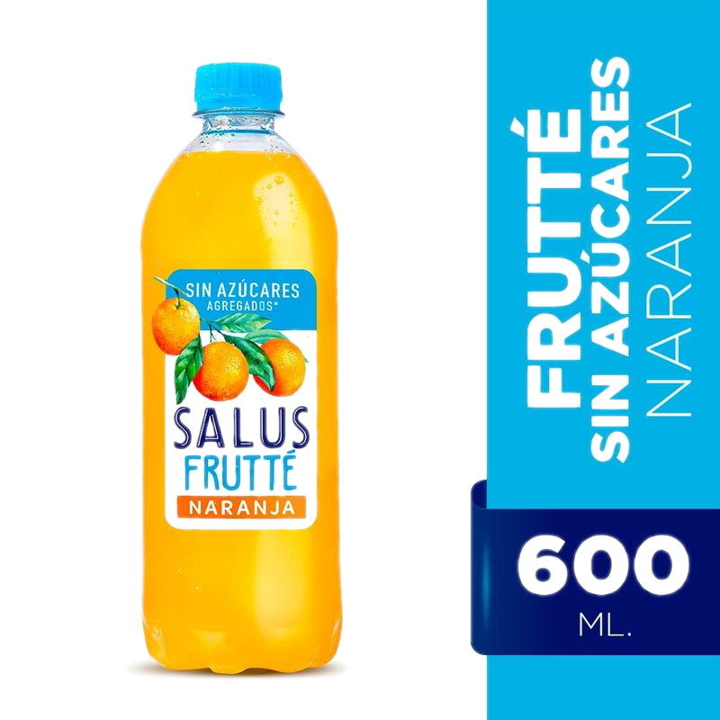 Agua Salus Frutté Sin Azúcar Naranja 600 Ml