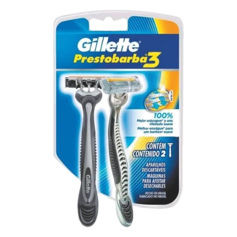 Maquina De Afeitar Gillette Prestobarba 3 Regular