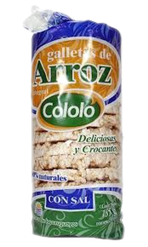 Galletas De Arroz Cololo C/sal 135 G