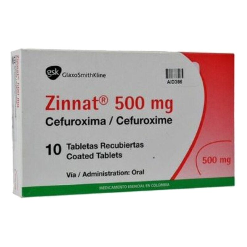 Zinnat 500 Mg X 10 Comprimidos