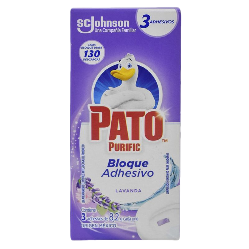 Bloque Adhesivo Para Inodoro Lavanda Pato