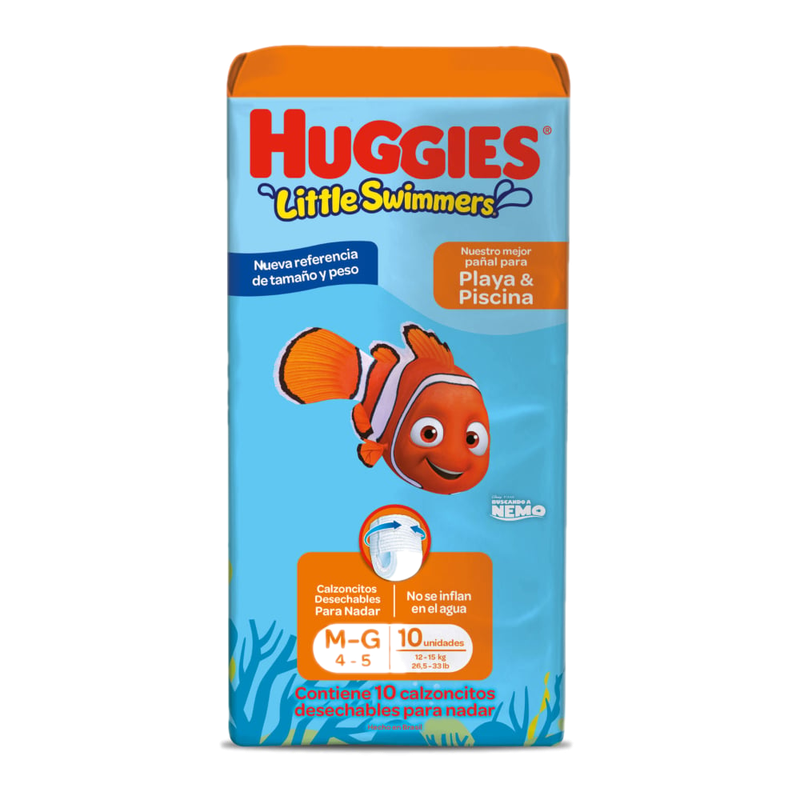 Pañales De Agua Huggies Little Swimmers Pants M-g 10 Unidades