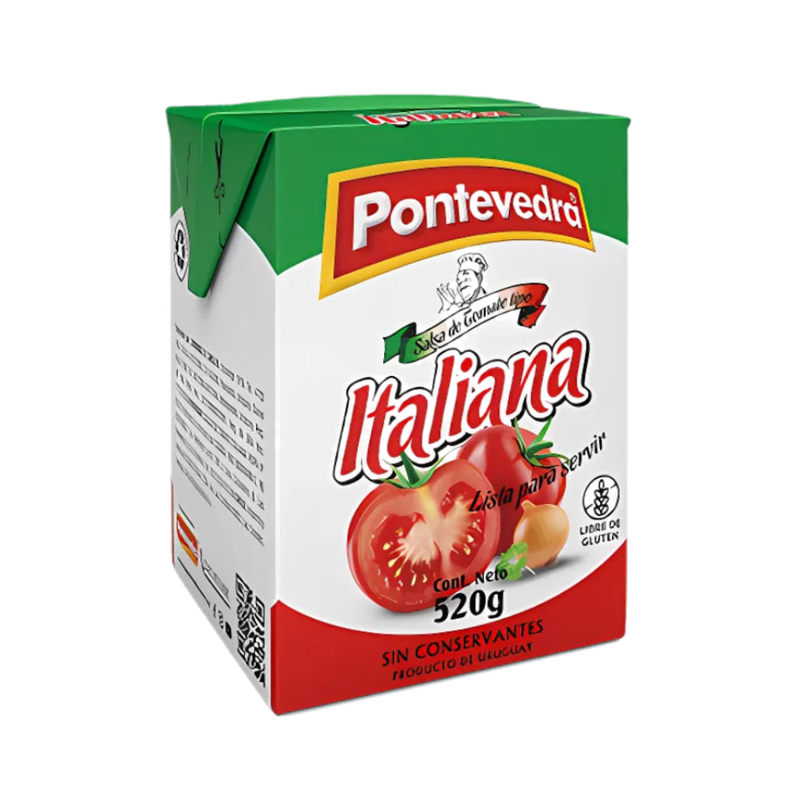 Salsa De Tomate Italiana Pontevedra 520 G
