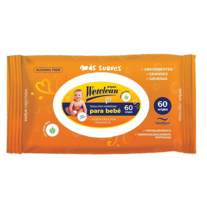 Toallitas Húmedas Wetclean 60 Unidades