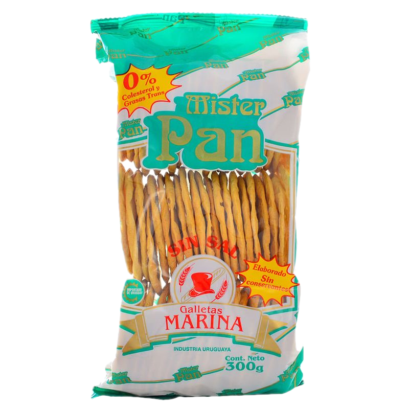 Galleta Mister Pan Marina Sin Sal 300 G