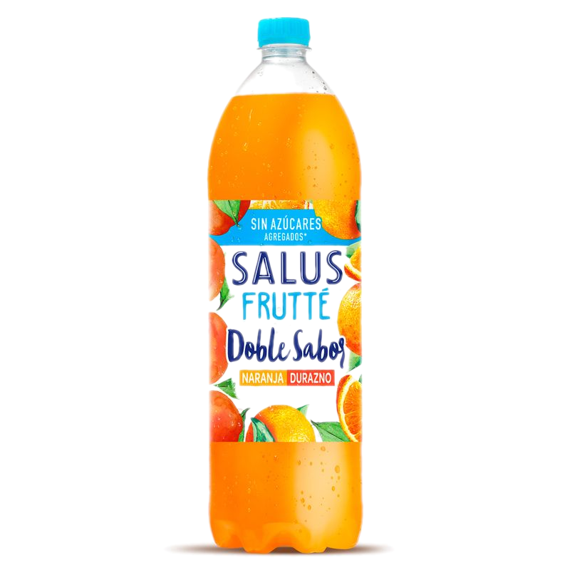 Agua Salus Frutté Sin Azúcar Naranja Durazno 1.5 L