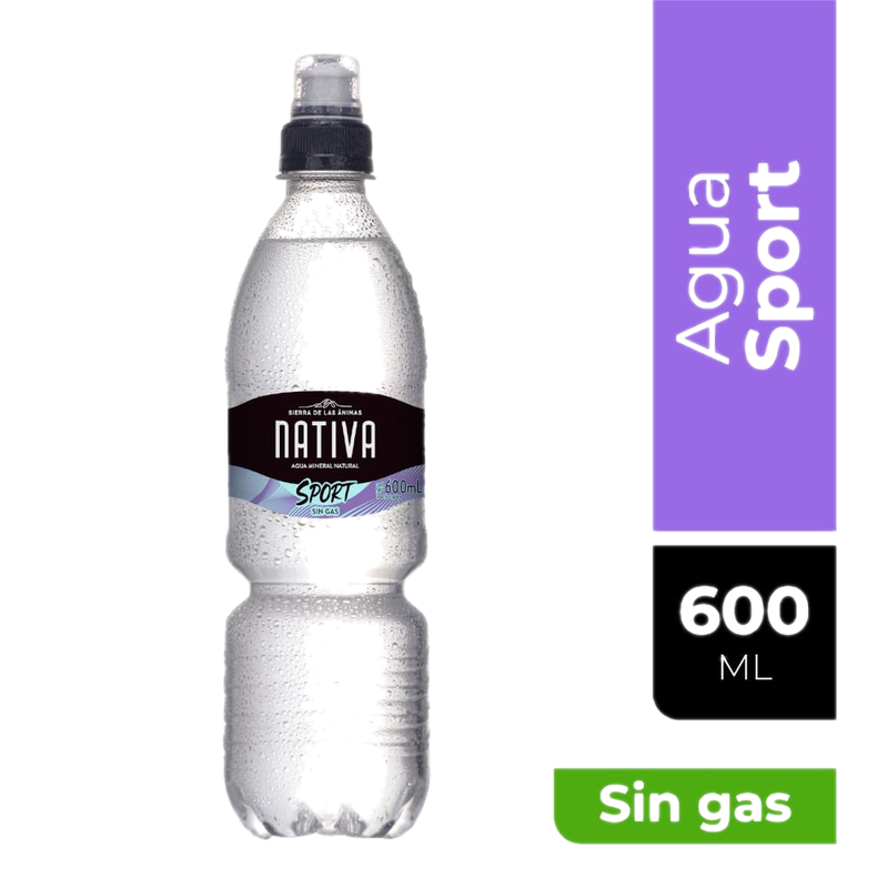 Agua Nativa Sin Gas Sport 600 Ml