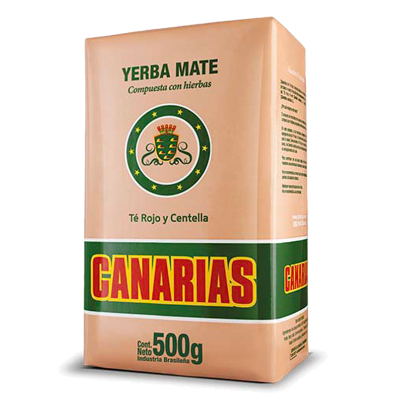 Yerba Mate Canarias Té Rojo Y Centella 500 G
